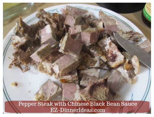 Cut-up leftover prime ribs/steaks