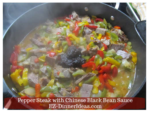 Adding Chinese black bean sauce