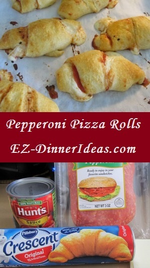 4 ingredients make Pepperoni Pizza Rolls 4 ingredients make Pepperoni Pizza Rolls