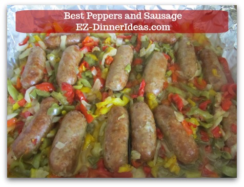 Peppers Sausage | Best Peppers and Sausage to Feed A Crowd - Cook at 350F for 2 hours until sausages are cooked through.