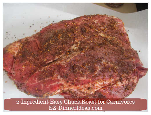 Seasoned chuck roast
