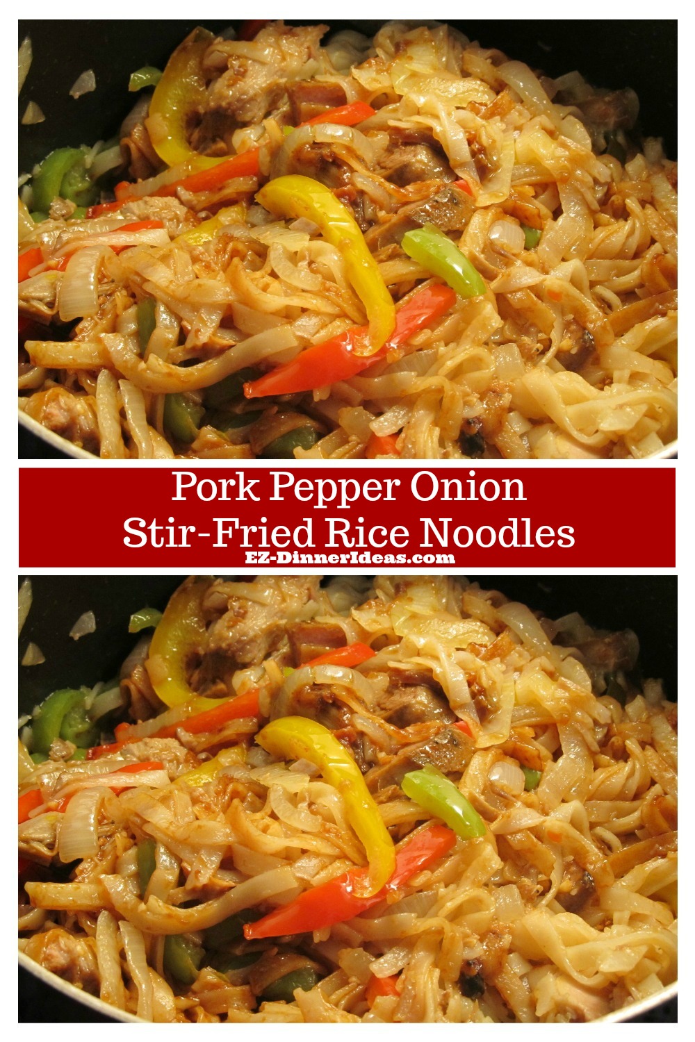 This pork and noodles recipe is not only yummy, but also very versatile.  You can use leftover or fresh pork.  Or totally skip it to make it a vegetarian dish.