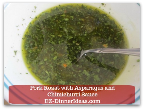 Pork Roast Recipe | Pork Roast with Asparagus and Chimichurri Sauce - Chill dressing in the fridge to let all the flavors marry together. Pork Roast Recipe | Pork Roast with Asparagus and Chimichurri Sauce - Chill dressing in the fridge to let all the flavors marry together.