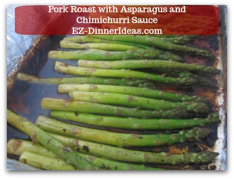 Pork Roast Recipe | Pork Roast with Asparagus and Chimichurri Sauce - Cook asparagus under the broiler for about 5-8 minutes or until crisp tender. Pork Roast Recipe | Pork Roast with Asparagus and Chimichurri Sauce - Cook asparagus under the broiler for about 5-8 minutes or until crisp tender.