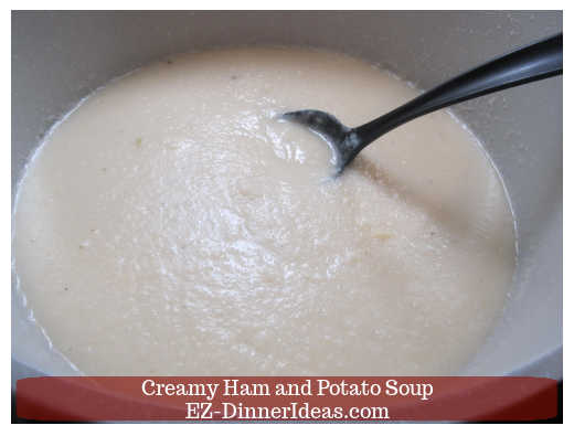 Soup and mashed potatoes combined Soup and mashed potatoes combined