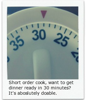 Quick and Easy Dinner Recipes - Dinner ready in 30 minutes.