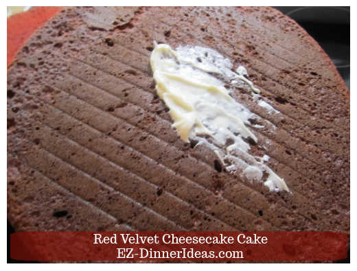 Use icing for glue at the bottom of the cake