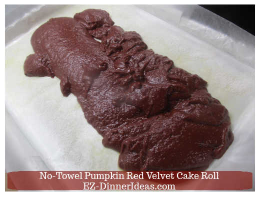 Batter on baking sheet