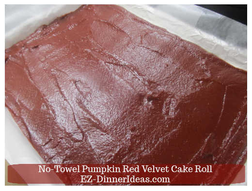 Batter spread out evenly