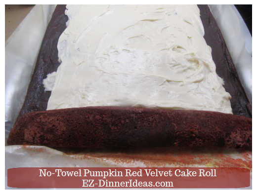 Start rolling cake roll