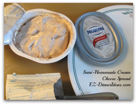 Easy Breakfast | Semi-Homemade Cream Cheese Spread for Bagels - Serve it immediately or chill it in the fridge to enjoy later.