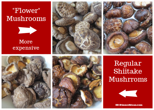 Difference between Shiitake mushrooms Difference between Shiitake mushrooms