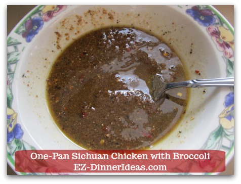 Sichuan Chicken Recipe | One-Pan Sichuan Chicken with Broccoli - Marinade should be thick like paste.