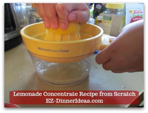 Lemonade Concentrate Recipe from Scratch - Perfect for recruiting some little helpers in your household to make this thirst-quenching drink