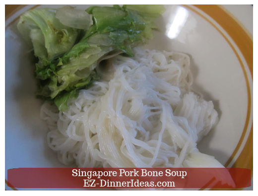 Iceberg lettuce with cooked noodles Iceberg lettuce with cooked noodles