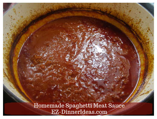 spaghetti meat sauce is ready