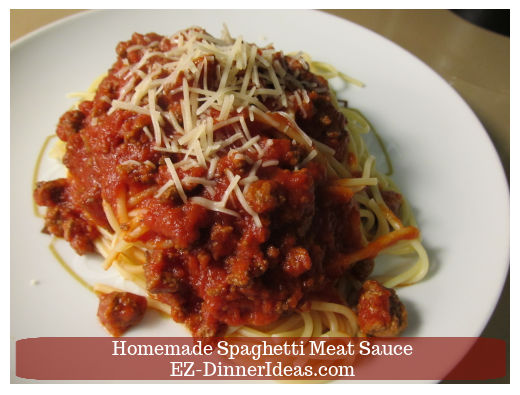 spaghetti with meat sauce