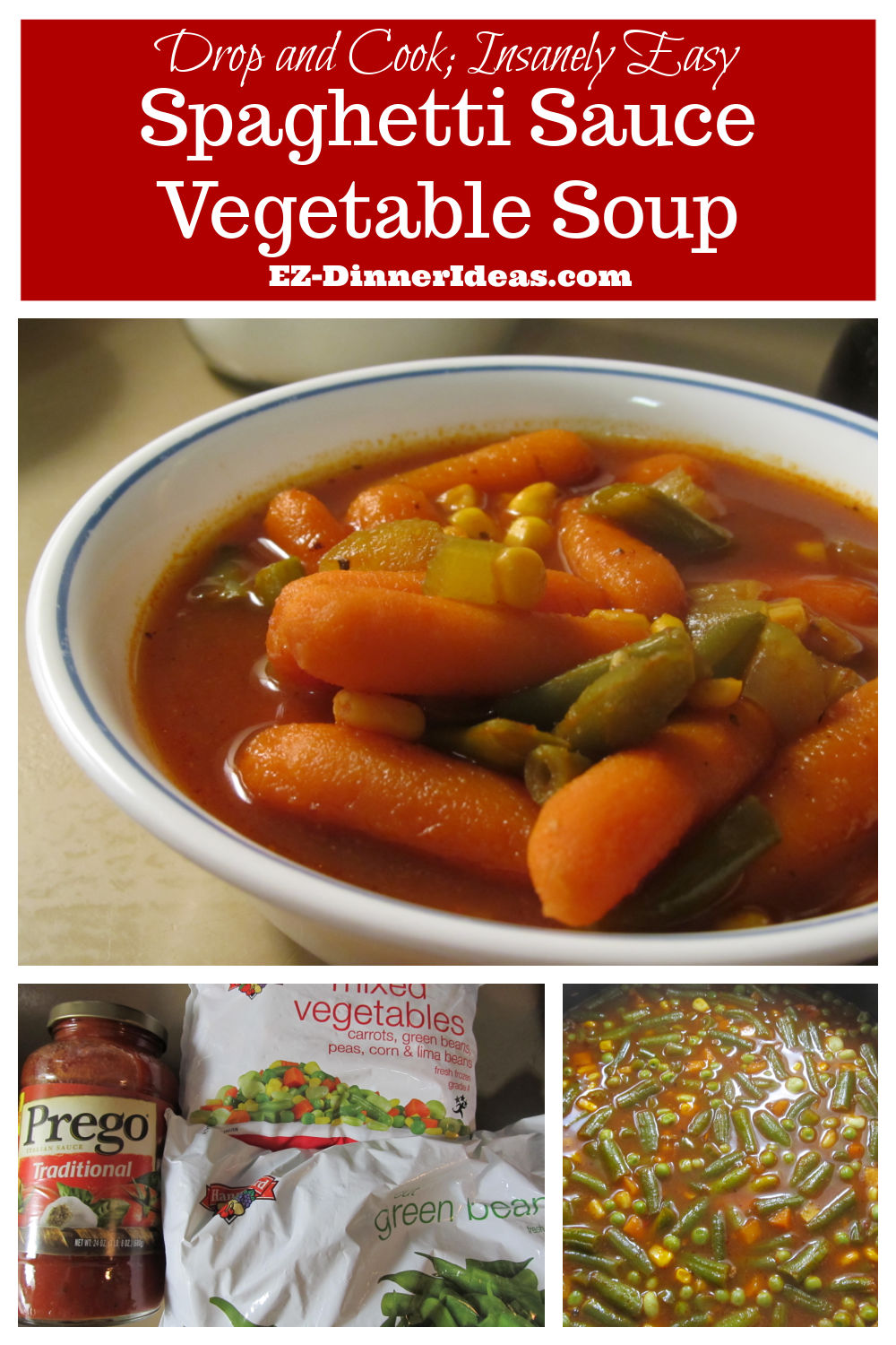 Recipe for Leftover Spaghetti Sauce | Spaghetti Sauce Vegetable Soup