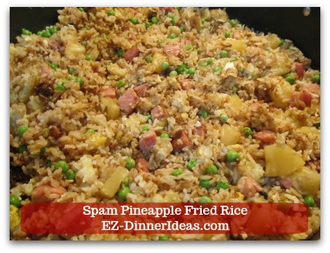 Hawaiian Fried Rice | Spam Pineapple Fried Rice - Stir in soy sauce, sesame oil, salt and pepper to taste.  ENJOY!