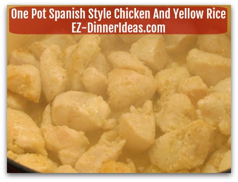 One Pot Chicken Recipe - Under cook the chicken at this time