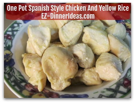 One Pot Chicken Recipe - Transfer chicken to a bowl/plate and put aside