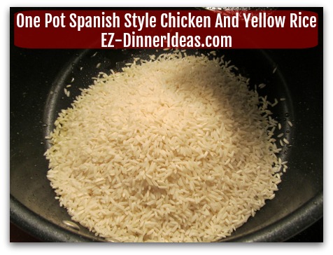 One Pot Chicken Recipe - In the same pot, add rice