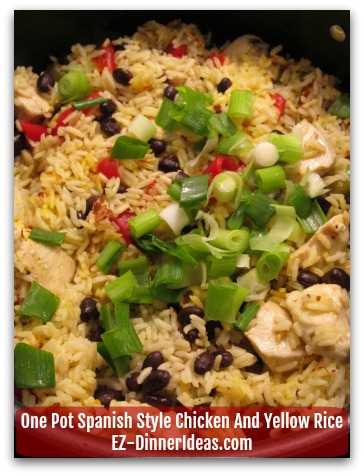 One Pot Spanish Style  Chicken And Yellow Rice NOT From The Box, But From Scratch It's That Easy