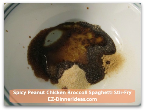 Spicy Peanut Chicken Broccoli Spaghetti Stir-Fry - Add 1 tsp Superior Light Soy Sauce & 1 tbsp Canola Oil Spicy Peanut Chicken Broccoli Spaghetti Stir-Fry - Add 1 tsp Superior Light Soy Sauce & 1 tbsp Canola Oil