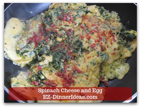Eggs and Spinach Healthy Recipe | Spinach Cheese and Egg - Add bacon bits on top of egg. Eggs and Spinach Healthy Recipe | Spinach Cheese and Egg - Add bacon bits on top of egg.