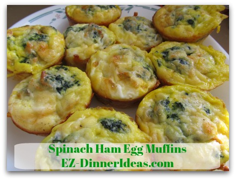 Spinach Ham Egg Muffins