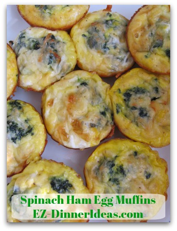 Spinach Ham Egg Muffins, a powerhouse for hunger fighting. Spinach Ham Egg Muffins, a powerhouse for hunger fighting.