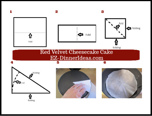 Folding parchment paper to get a circular cut