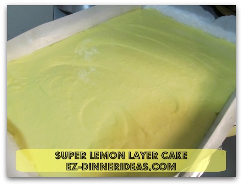 Lemon Cake Mix Recipe | Super Lemon Layer Cake - Pour cake batter into baking sheet and bake Lemon Cake Mix Recipe | Super Lemon Layer Cake - Pour cake batter into baking sheet and bake
