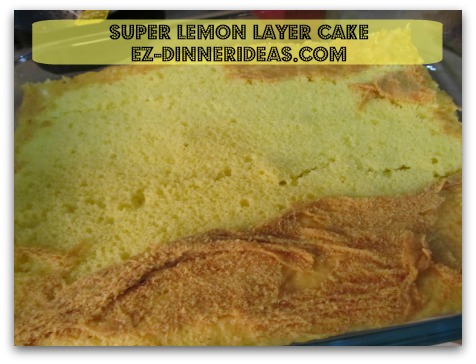 Lemon Cake Mix Recipe | Super Lemon Layer Cake - Cut sheet cake into halves crosswise.  Transfer one half into a baking dish Lemon Cake Mix Recipe | Super Lemon Layer Cake - Cut sheet cake into halves crosswise.  Transfer one half into a baking dish