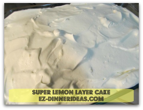 Lemon Cake Mix Recipe | Super Lemon Layer Cake - Spread whipped topping on the top layer of cake Lemon Cake Mix Recipe | Super Lemon Layer Cake - Spread whipped topping on the top layer of cake