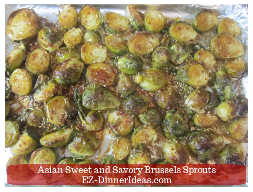 Brussels sprouts with dressing and sesame seeds Brussels sprouts with dressing and sesame seeds