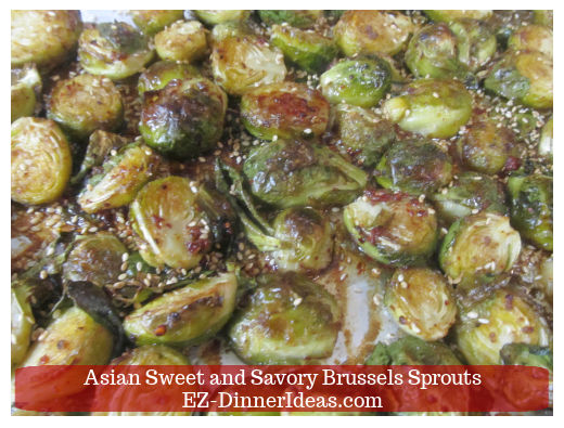 Sticky, sweet and savory Brussels sprouts Sticky, sweet and savory Brussels sprouts