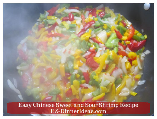 Vegetables cooking in skillet