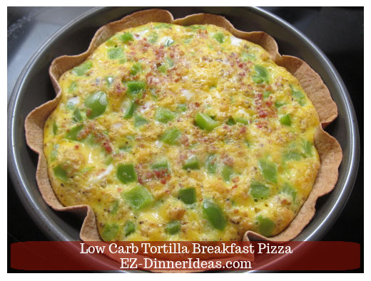 Breakfast Pizza on Tortilla 3 Ways