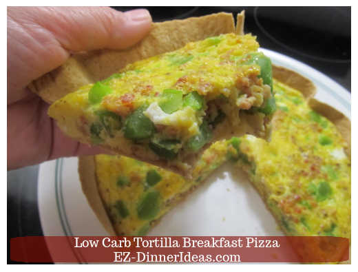 Sliced breakfast pizza for enjoying Sliced breakfast pizza for enjoying