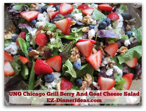 UNO Chicago Grill Berry And Goat Cheese Salad