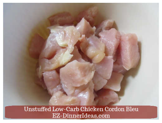 Bite size chicken breast