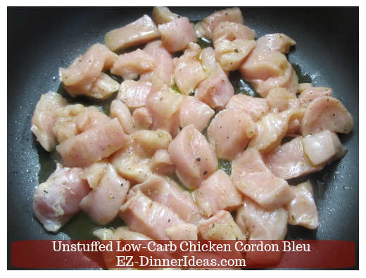 Browning chicken on skillet