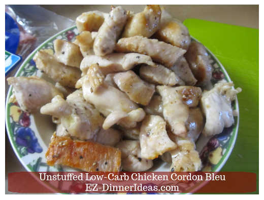 Getting browned chicken from the pan