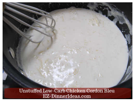 Adding in mozzarella cheese