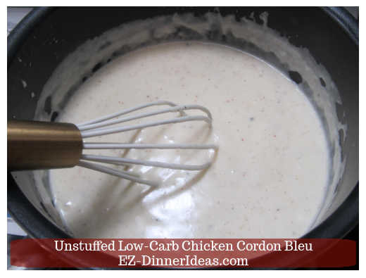 Cheese sauce is ready