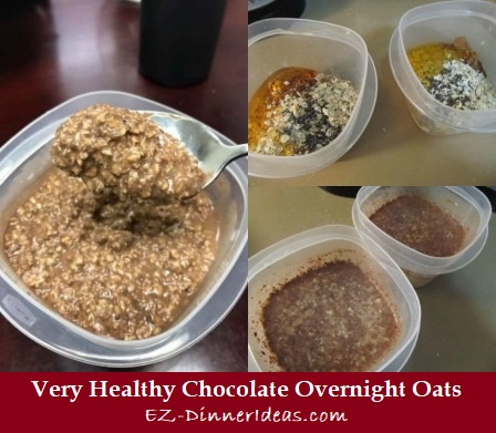 Very Healthy Chocolate Overnight Oats, super chocolate-y and way much better than chocolate milk and dark chocolate. Be ready to get addicted. Very Healthy Chocolate Overnight Oats, super chocolate-y and way much better than chocolate milk and dark chocolate. Be ready to get addicted.