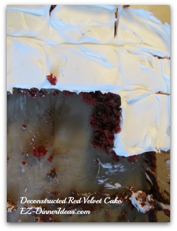Deconstructed Red Velvet Cake Deconstructed Red Velvet Cake